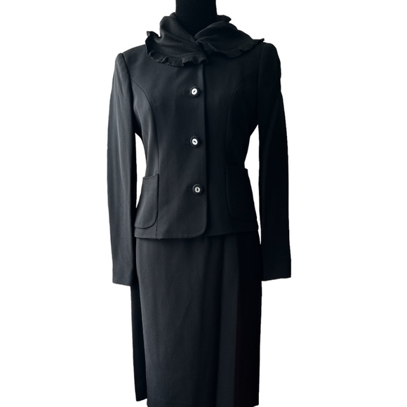 Vintage Moschino 2Pc Black Skirt Set - Picture 1 of 14